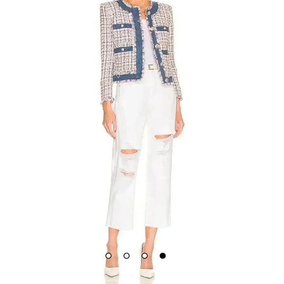 NWT Veronica Beard Blake Crop Classic Straight High Rise Jeans size 25 - Picture 2 of 16